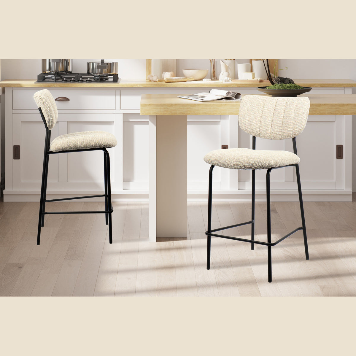 Chaise de comptoir Antura — Tissu