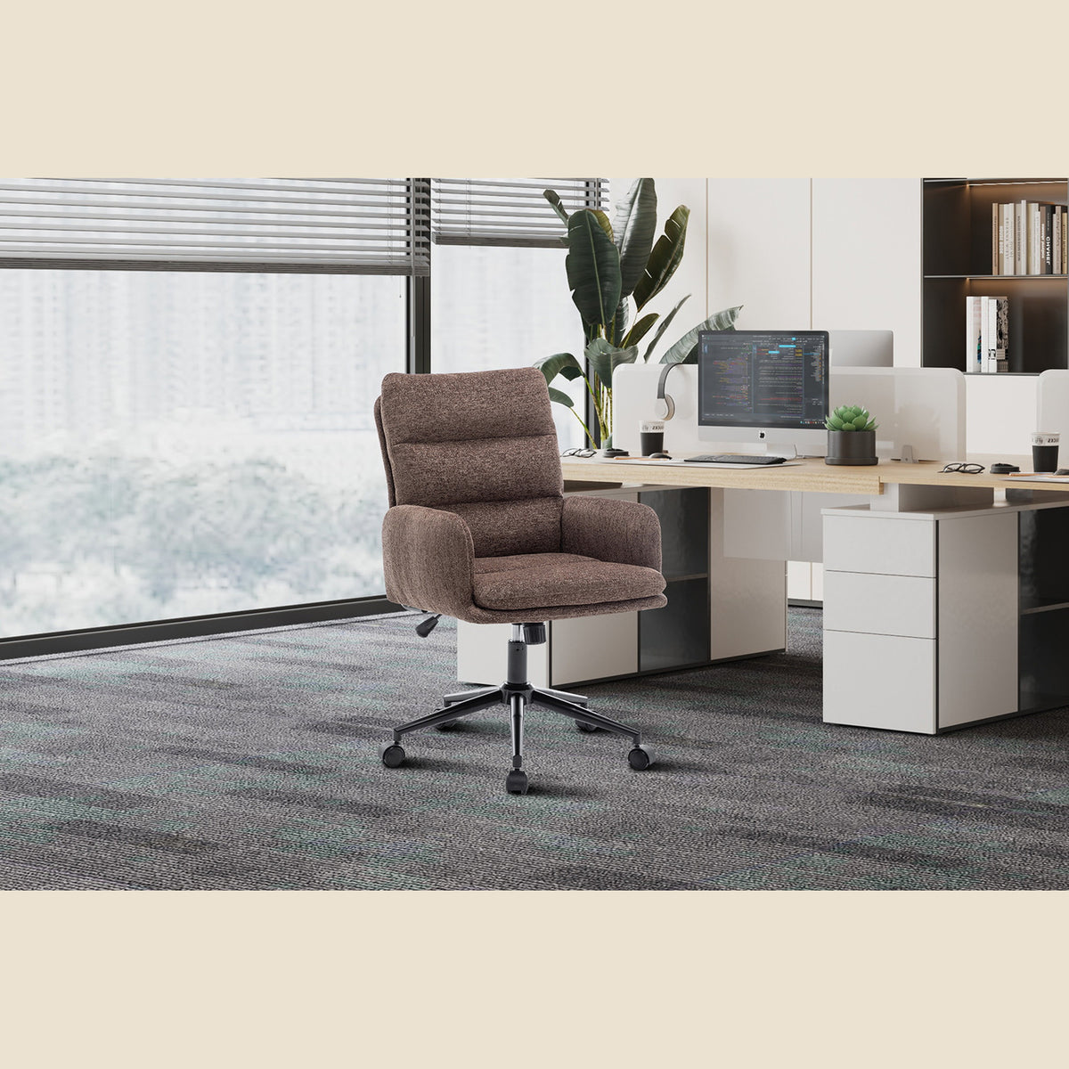 Chaise de bureau Aimé — Tissu