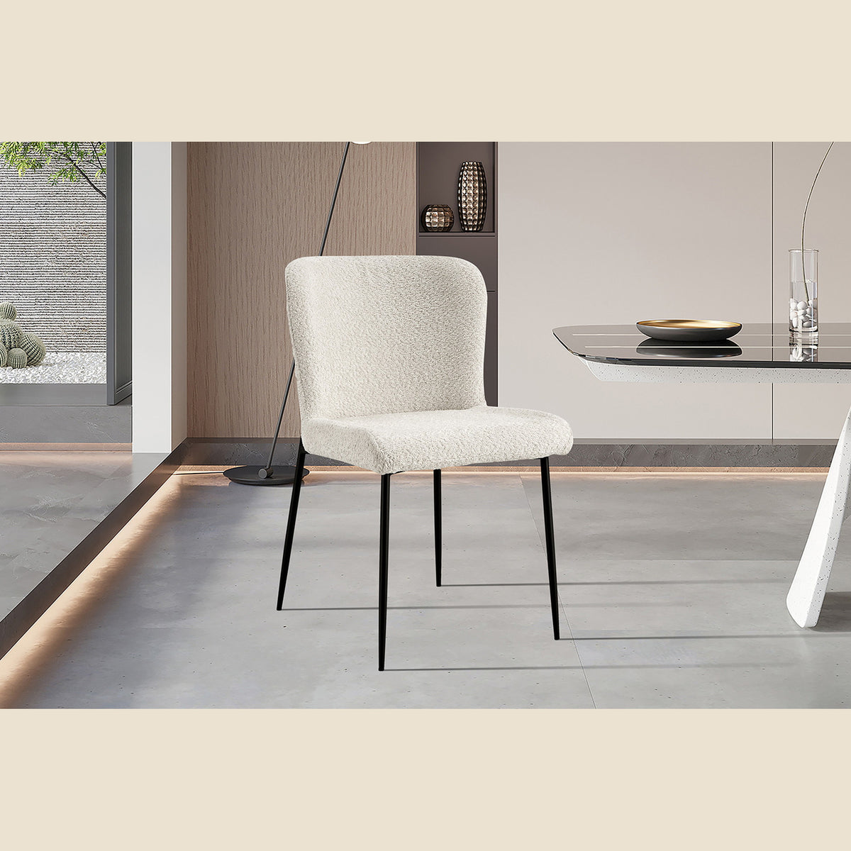 Chaise Lisa — Bouclé ou tissu