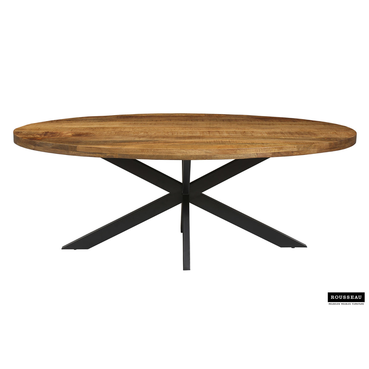 Table Alexa — Bois de manguier, ovale 200 cm