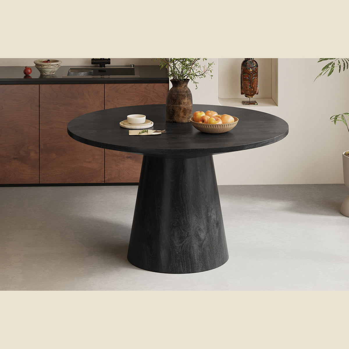 Table Tommy — Bois de manguier, 130 cm