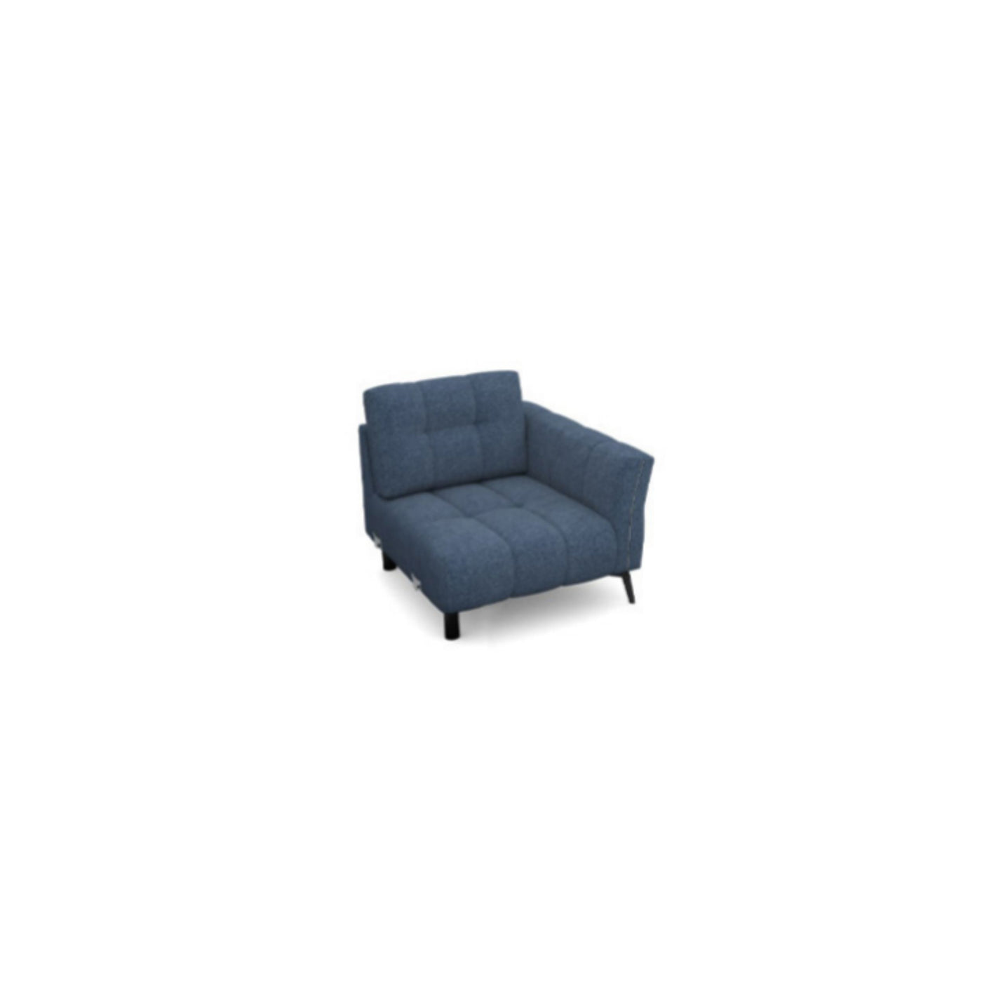 Salon d'angle modulaire Elmo — Bleu chiné