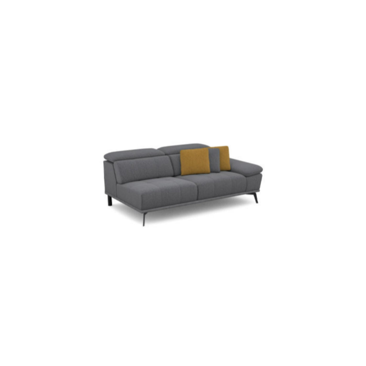 Salon d'angle modulaire Forio — Gris bleuté