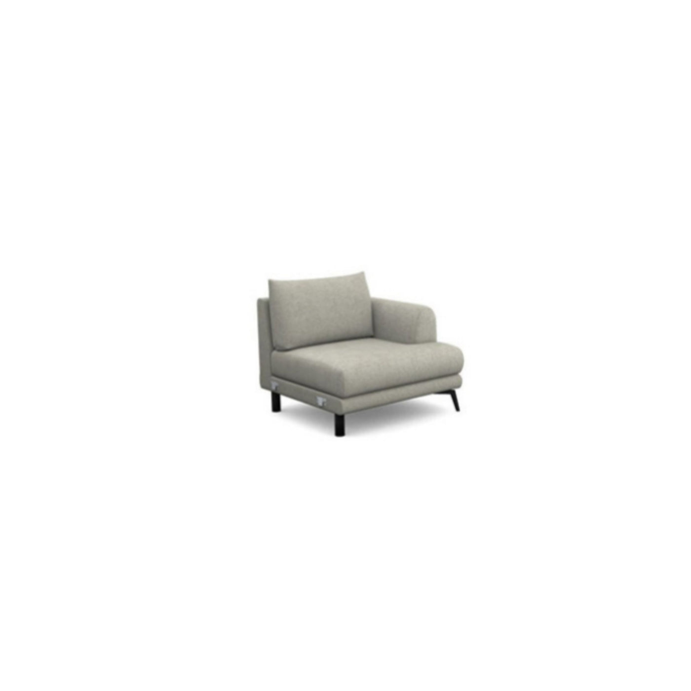 Salon d'angle modulaire Inferno — Gris clair