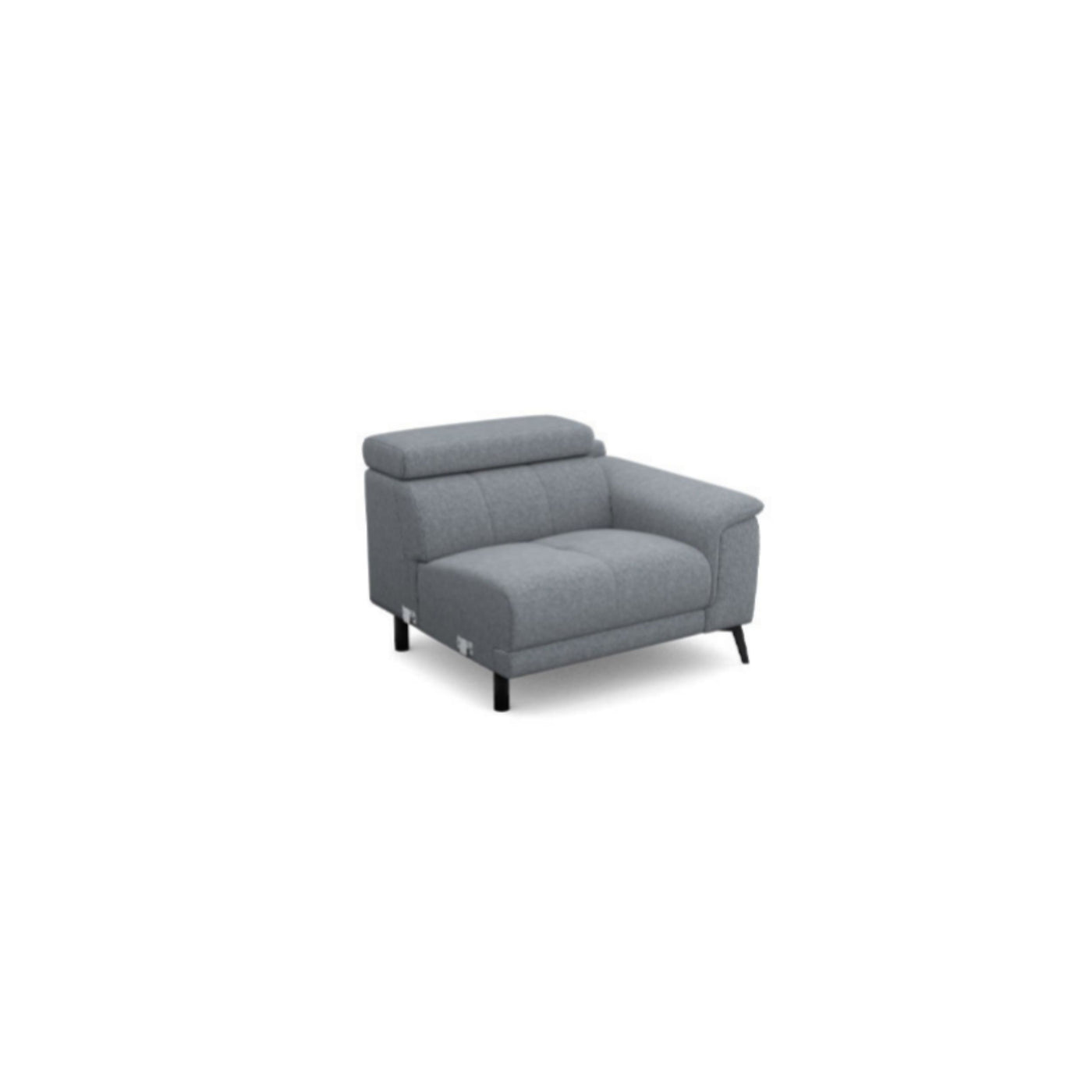 Salon d'angle modulaire Lenon — Gris clair chiné