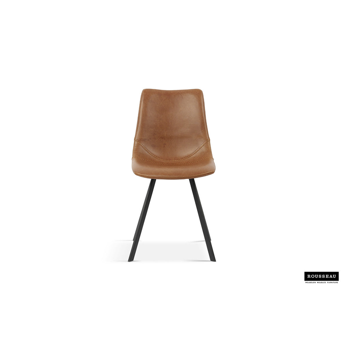 Chaise Oslo — PU cognac