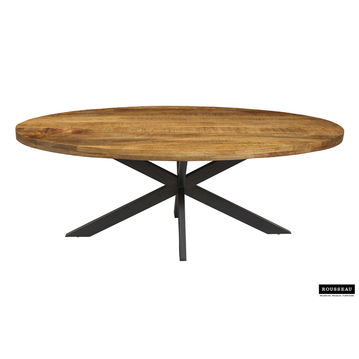 Table Alexa — Bois de manguier, ovale 200 cm