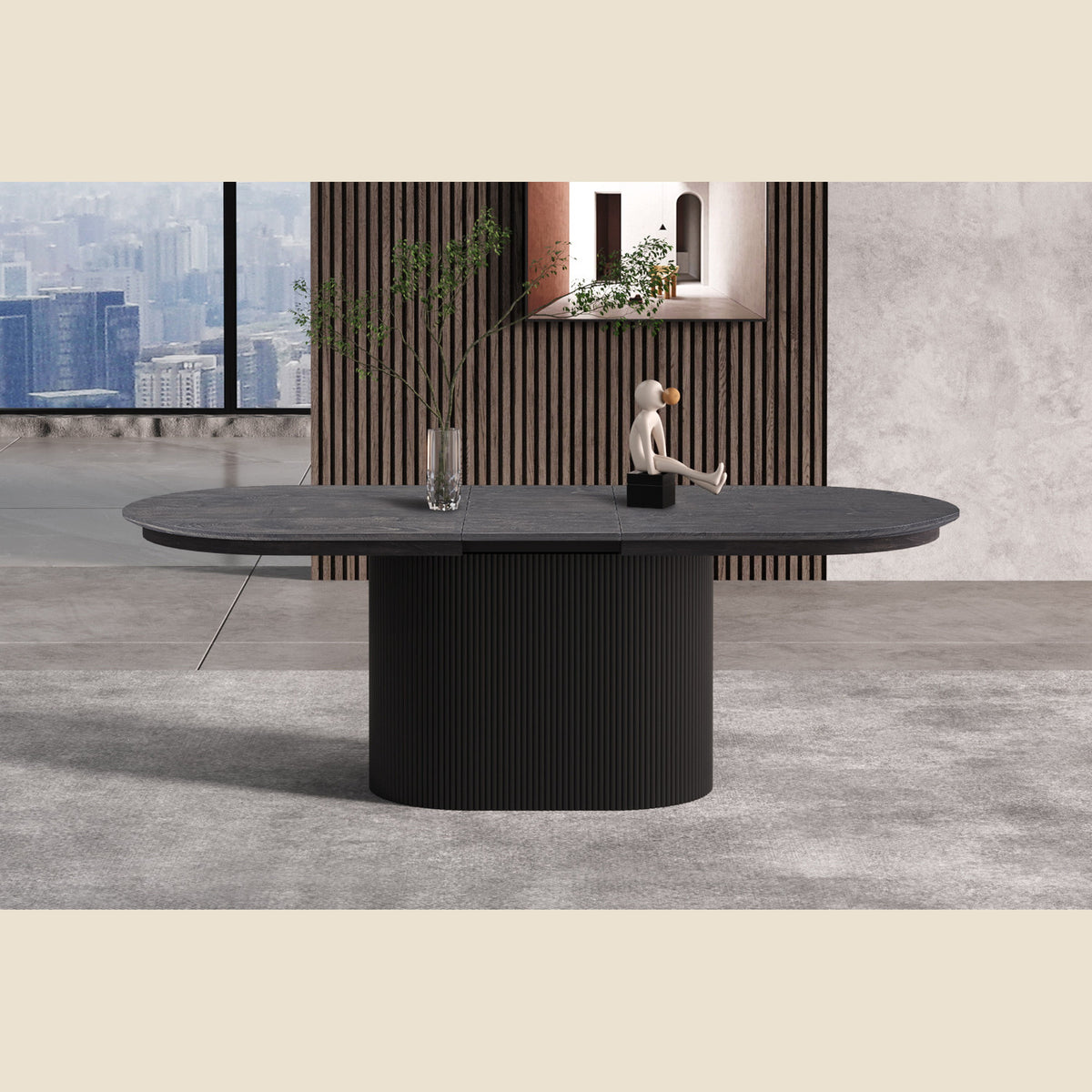 Table extensible Lagos — 180-220 cm, ovale