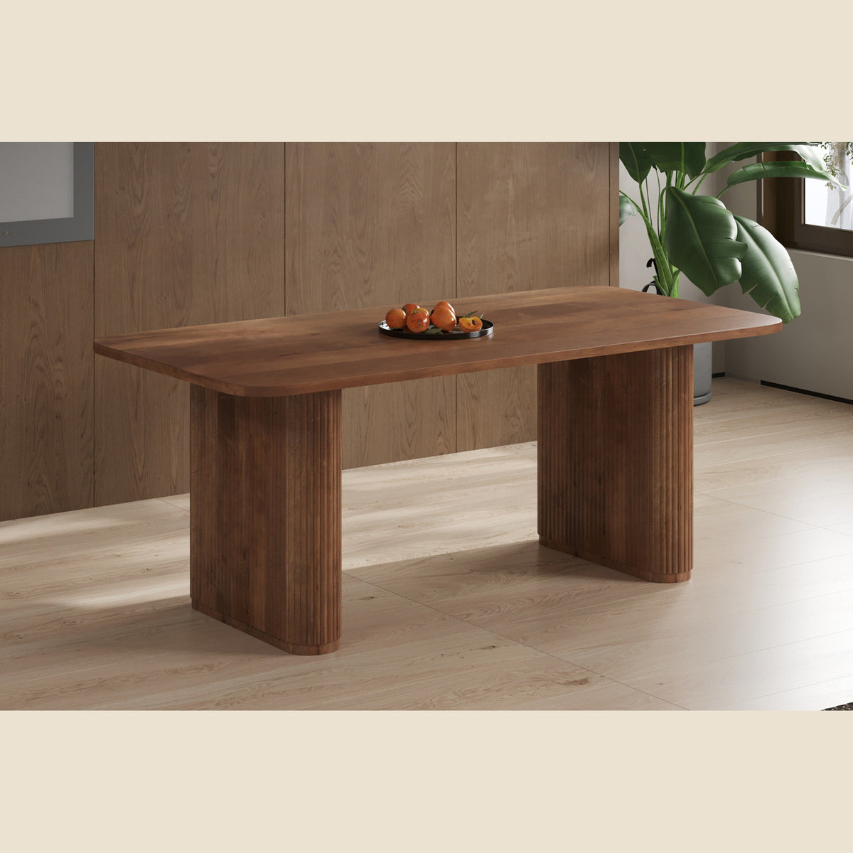 Table Jean — Bois de manguier, ovale danoise 200 cm