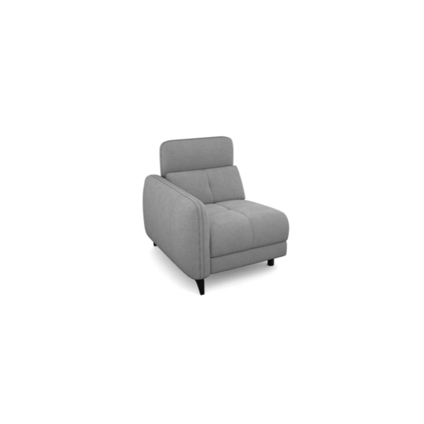 Salon d'angle modulaire Bolt — Gris clair chiné