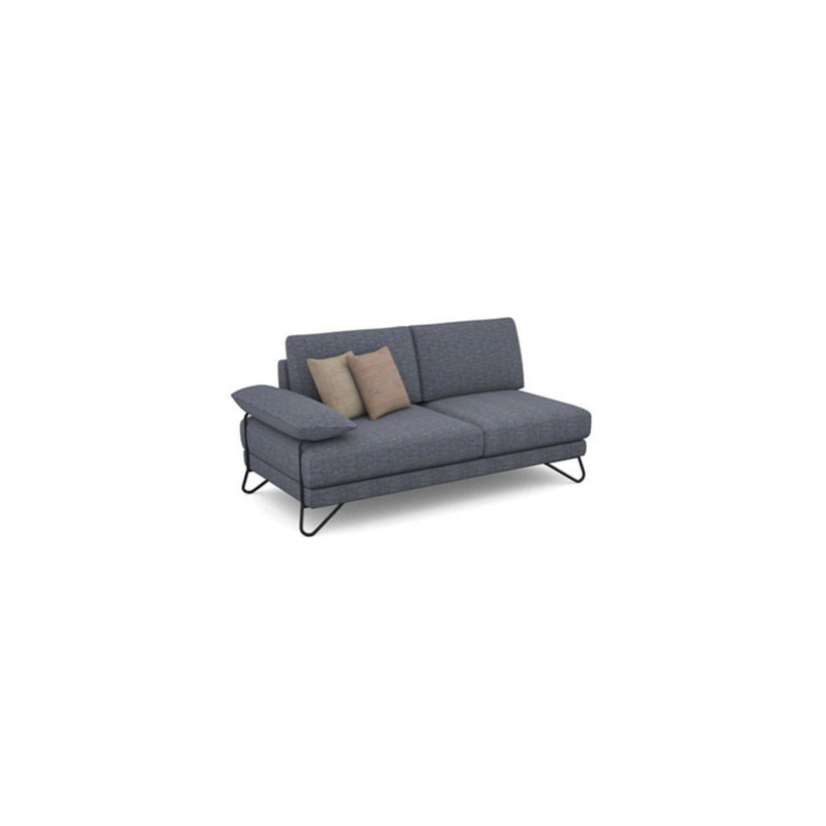 Salon d'angle modulaire Tatum — Taupe chiné