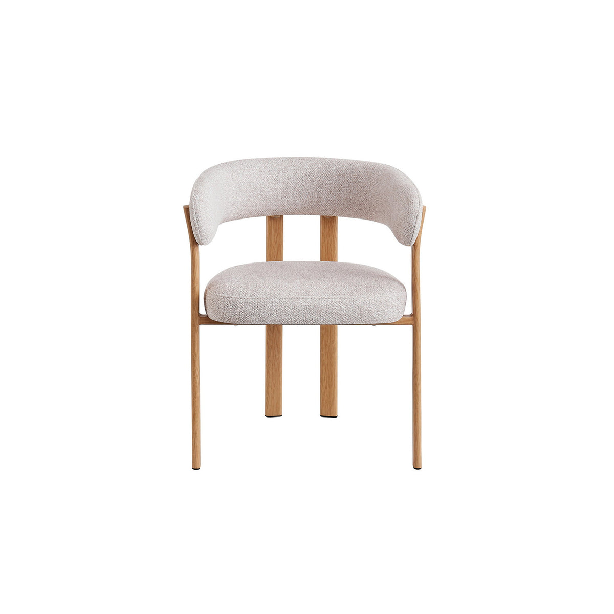 Chaise avec accoudoirs Julia — Tissu chiné