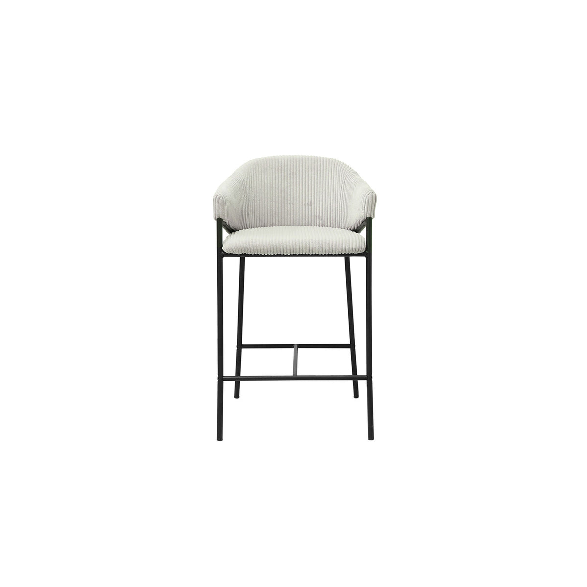 Chaise de comptoir Hugo — Velours côtelé