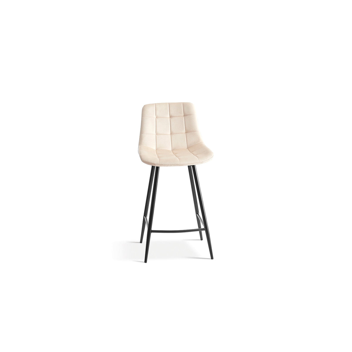 Chaise de comptoir Juta — Velours