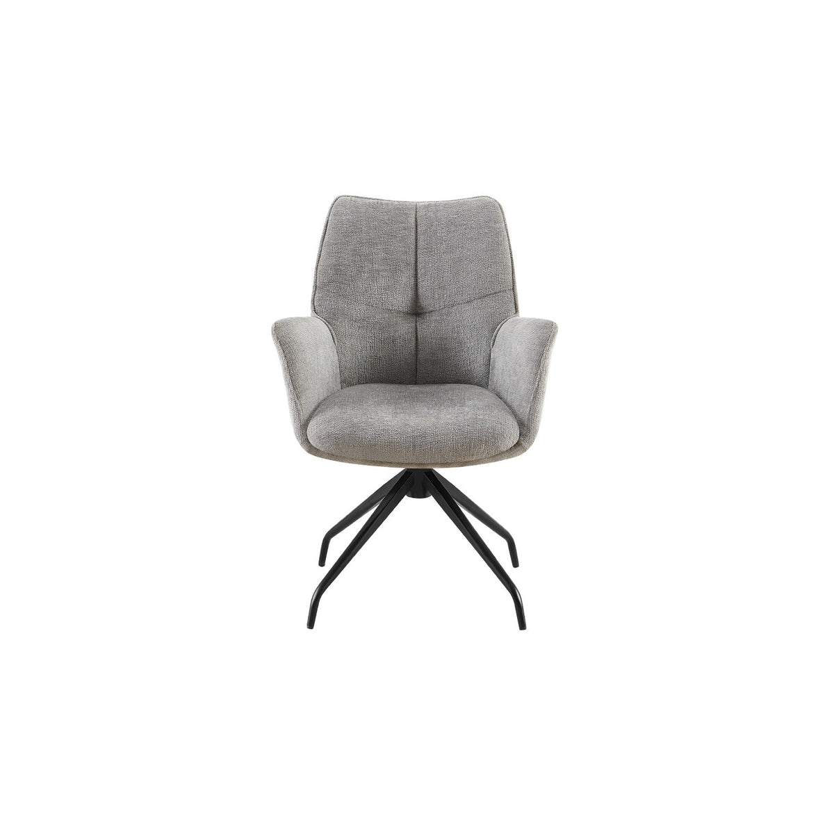 Chaise Lamor — Pivotante, tissu gris