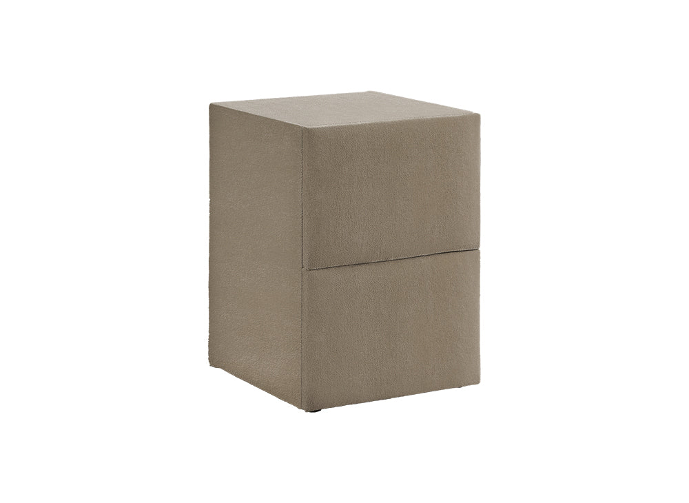 Lit Calma — Boxspring à coffres et tête de lit lumineuse
