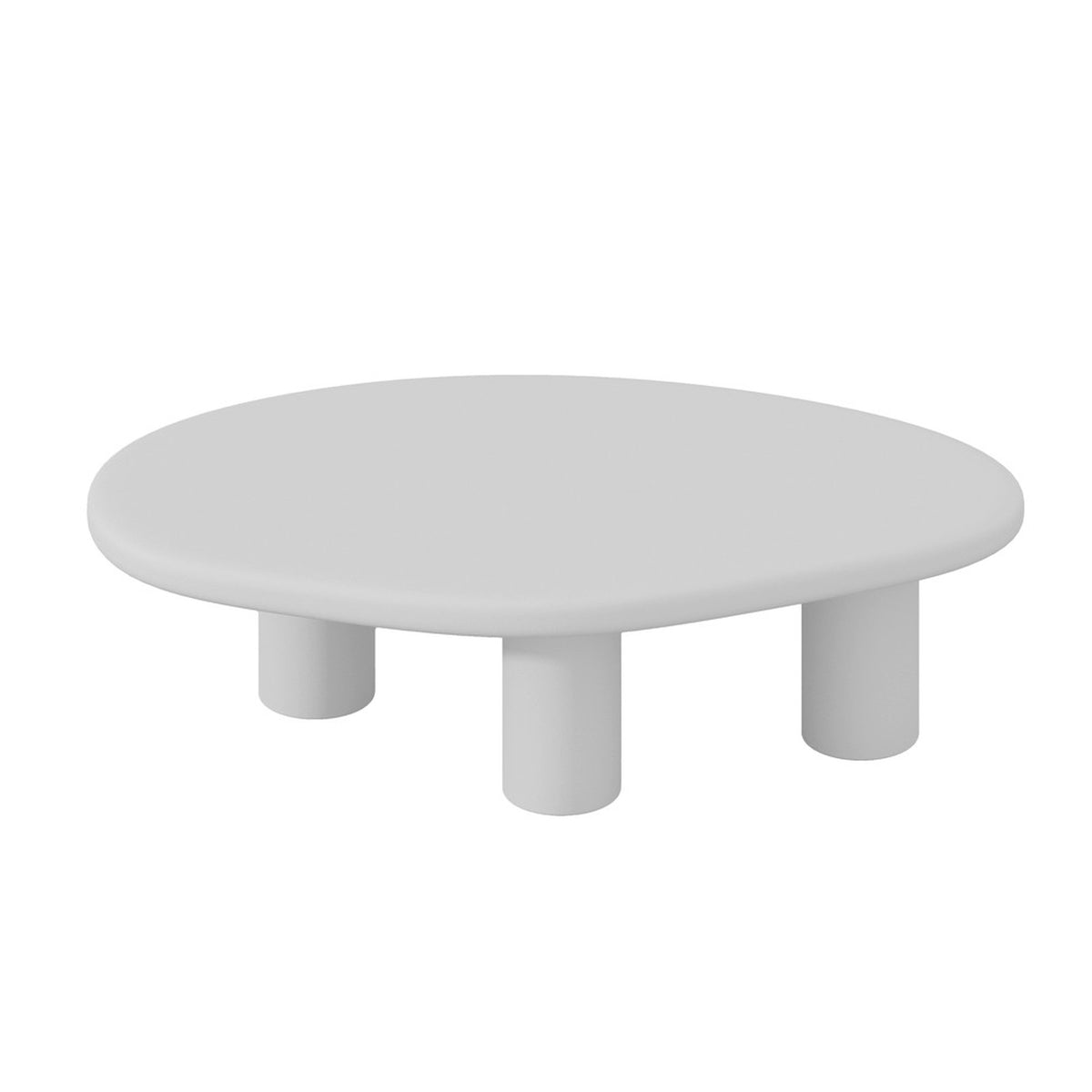 Table basse Tavira — Effet ciment écru
