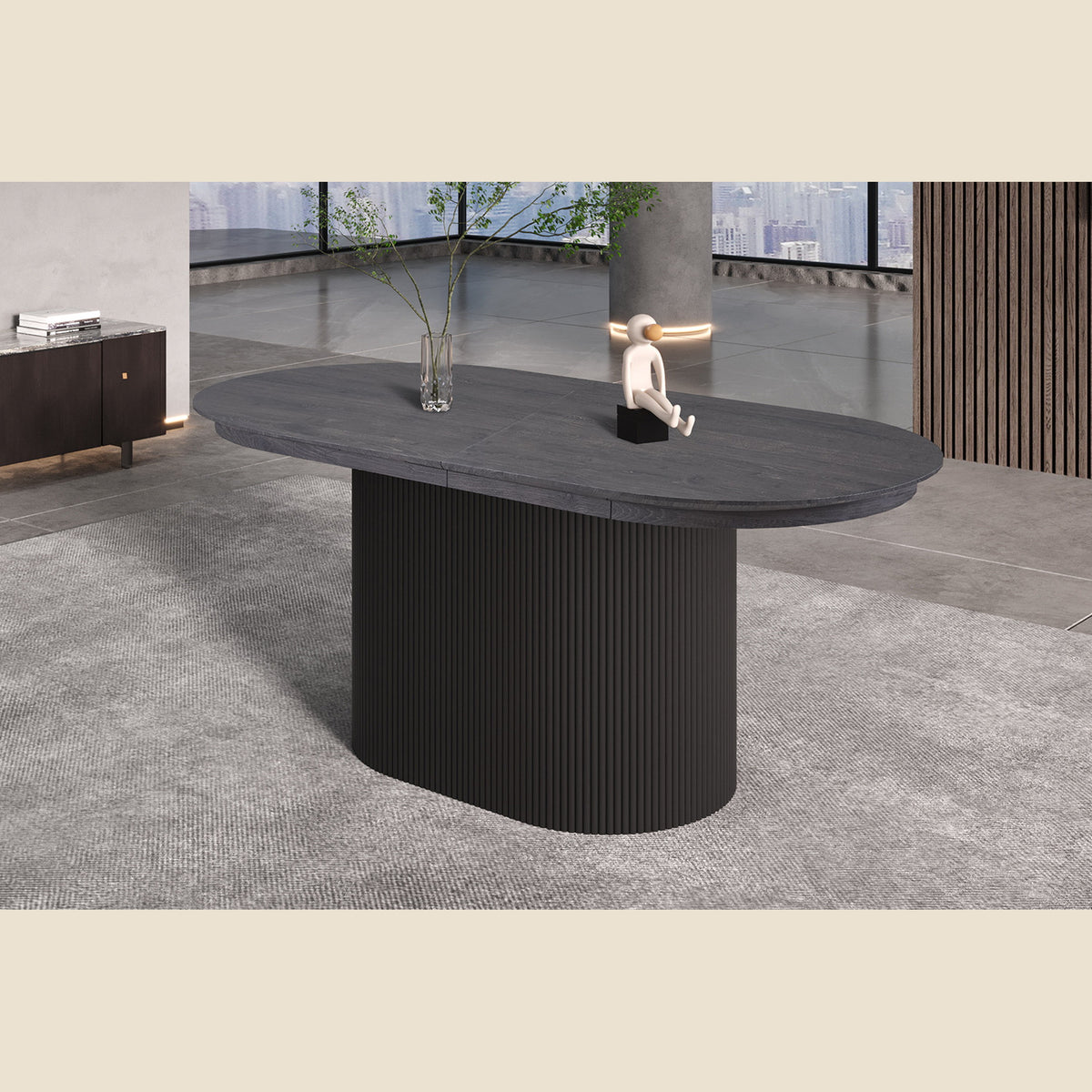 Table extensible Lagos — 180-220 cm, ovale