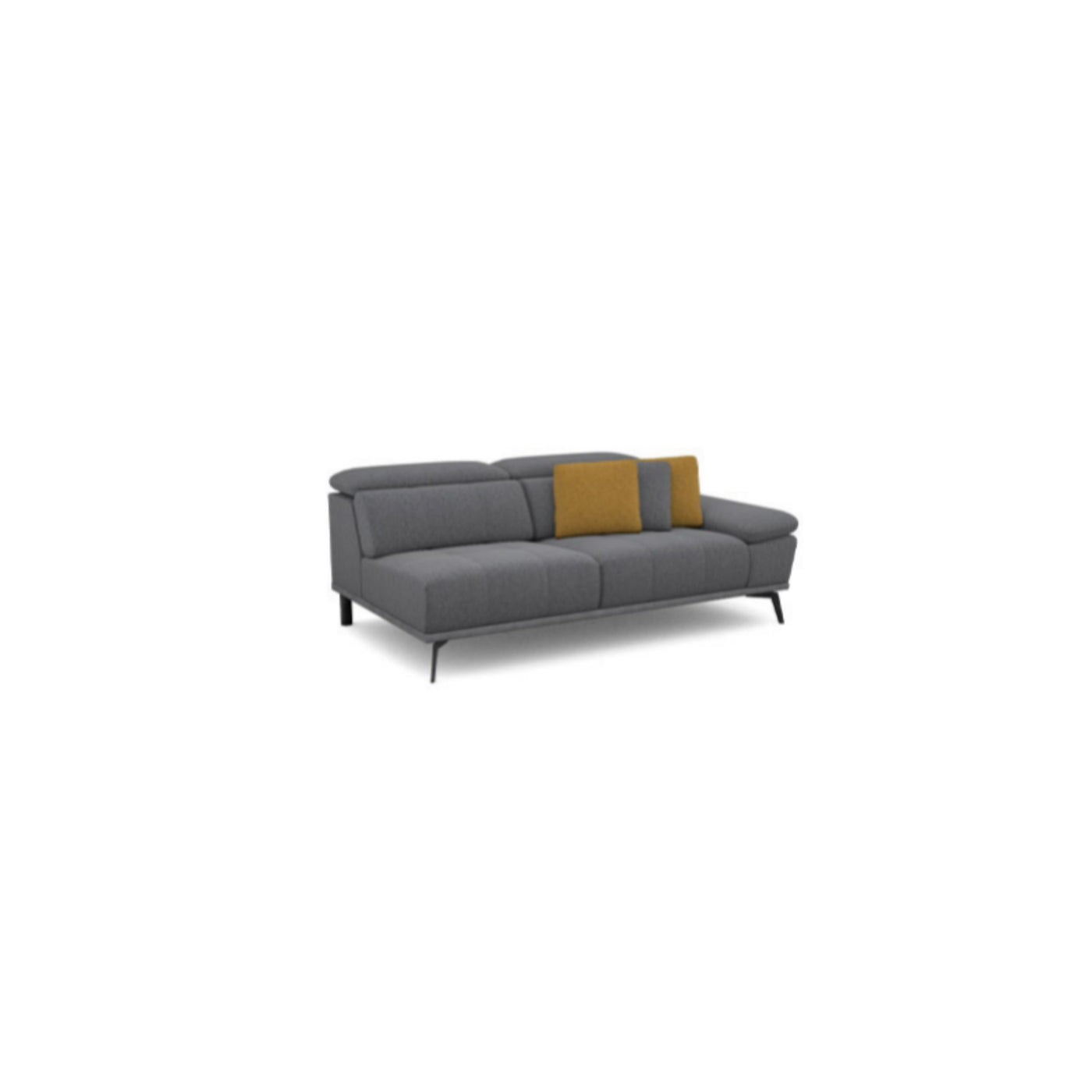 Salon d'angle modulaire Forio — Gris bleuté