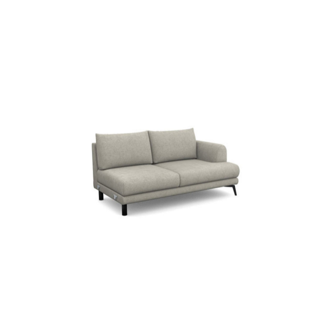 Salon d'angle modulaire Inferno — Gris clair
