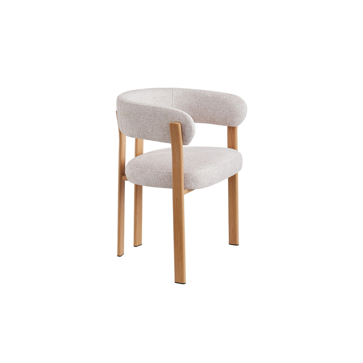 Chaise avec accoudoirs Julia — Tissu chiné