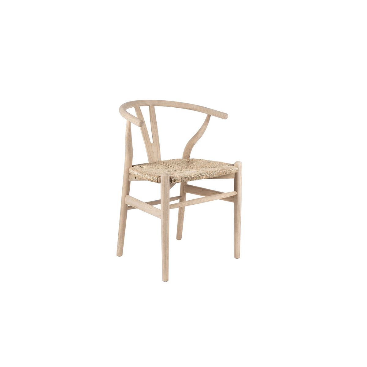Chaise Bart — Orme massif et assise tissée