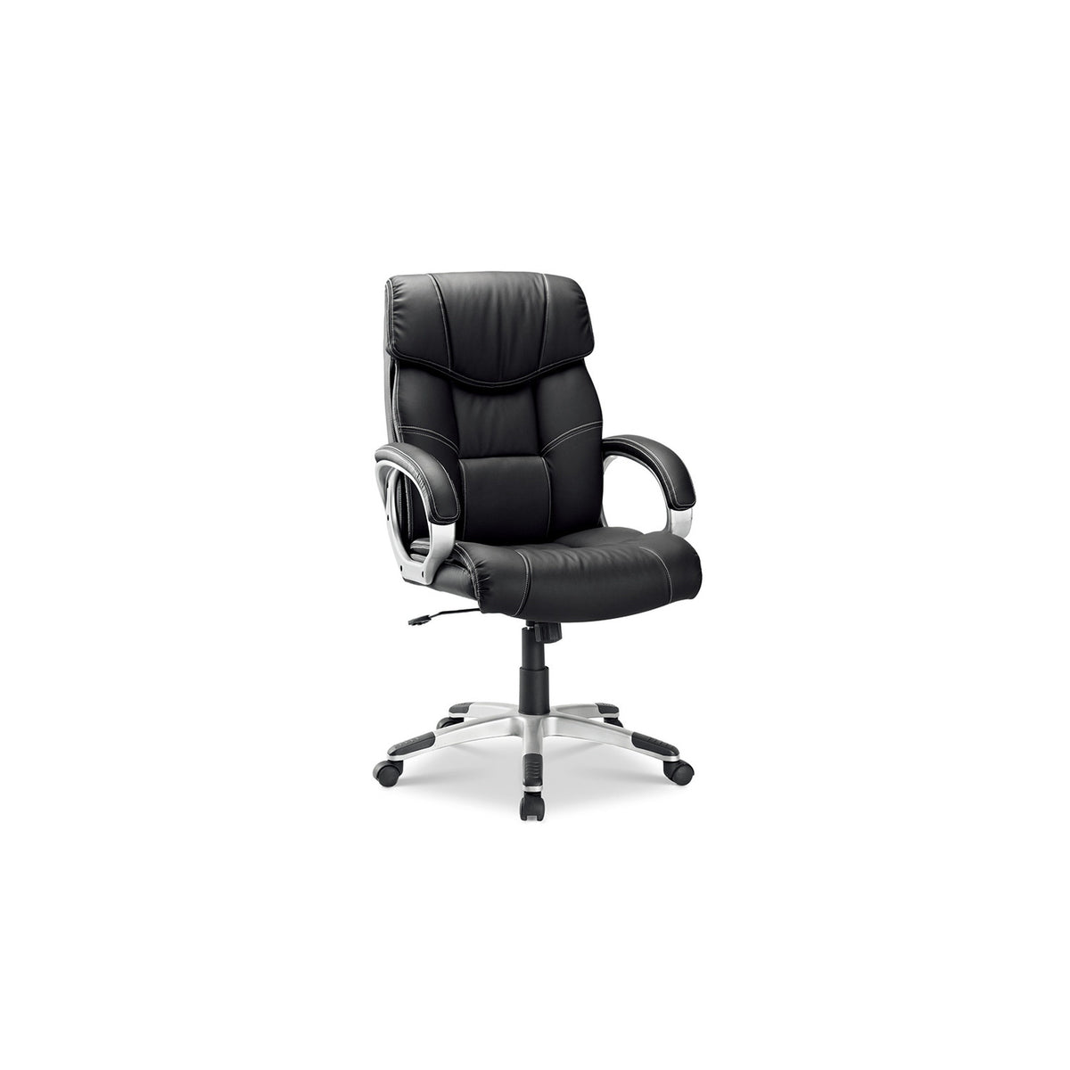 Chaise de bureau Dali — Simili cuir noir