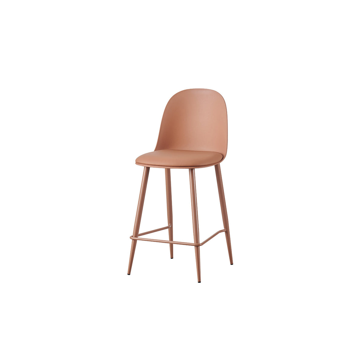 Chaise de comptoir Jasmin — Coque PP et coussin