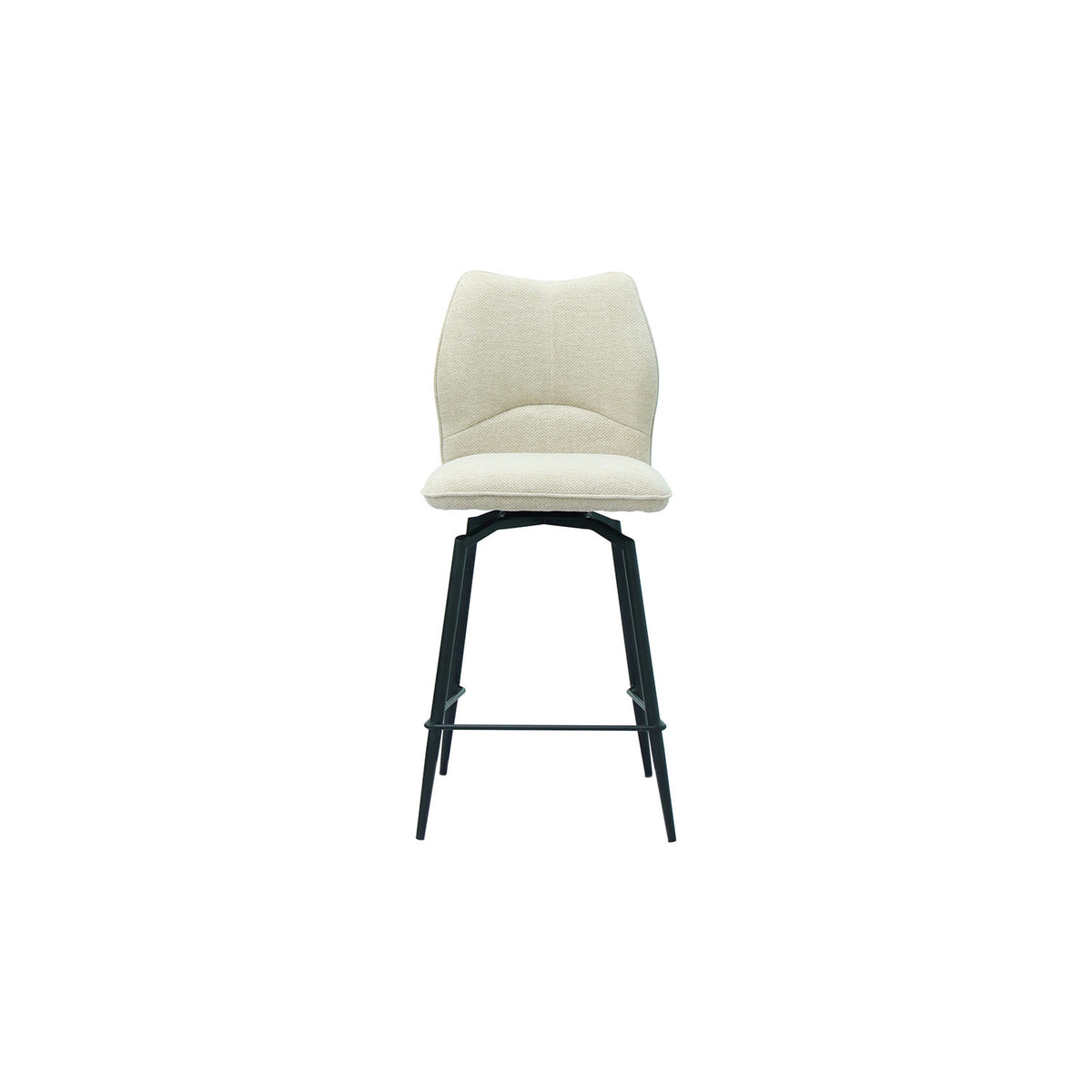 Chaise de comptoir Lara — Pivotante, tissu