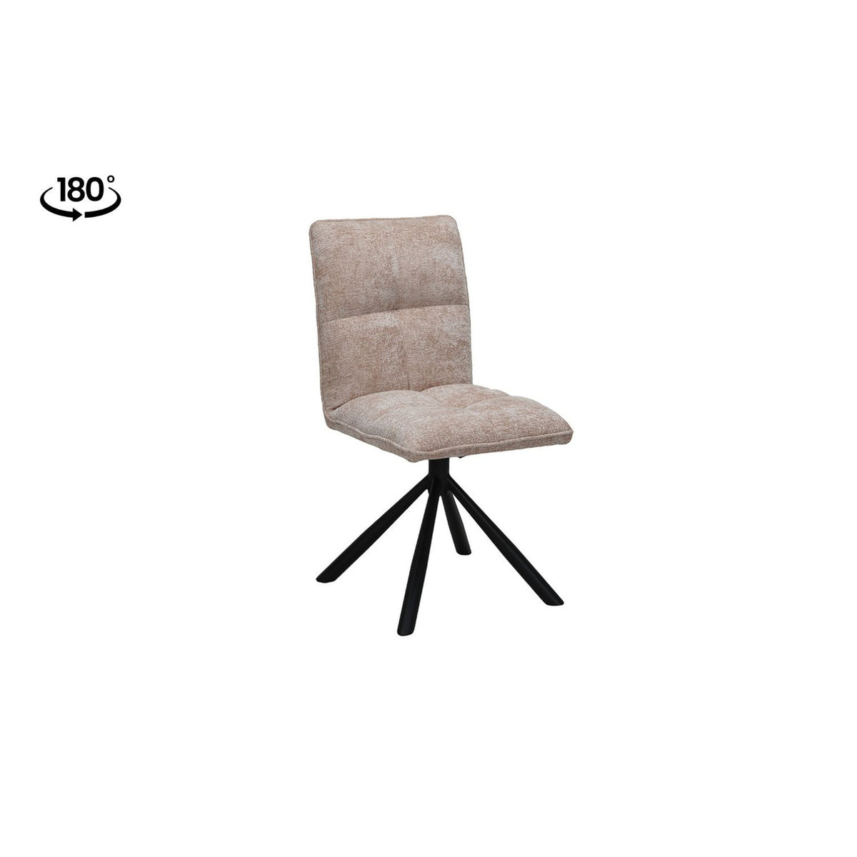 Chaise Jack — Tissu, pivotante