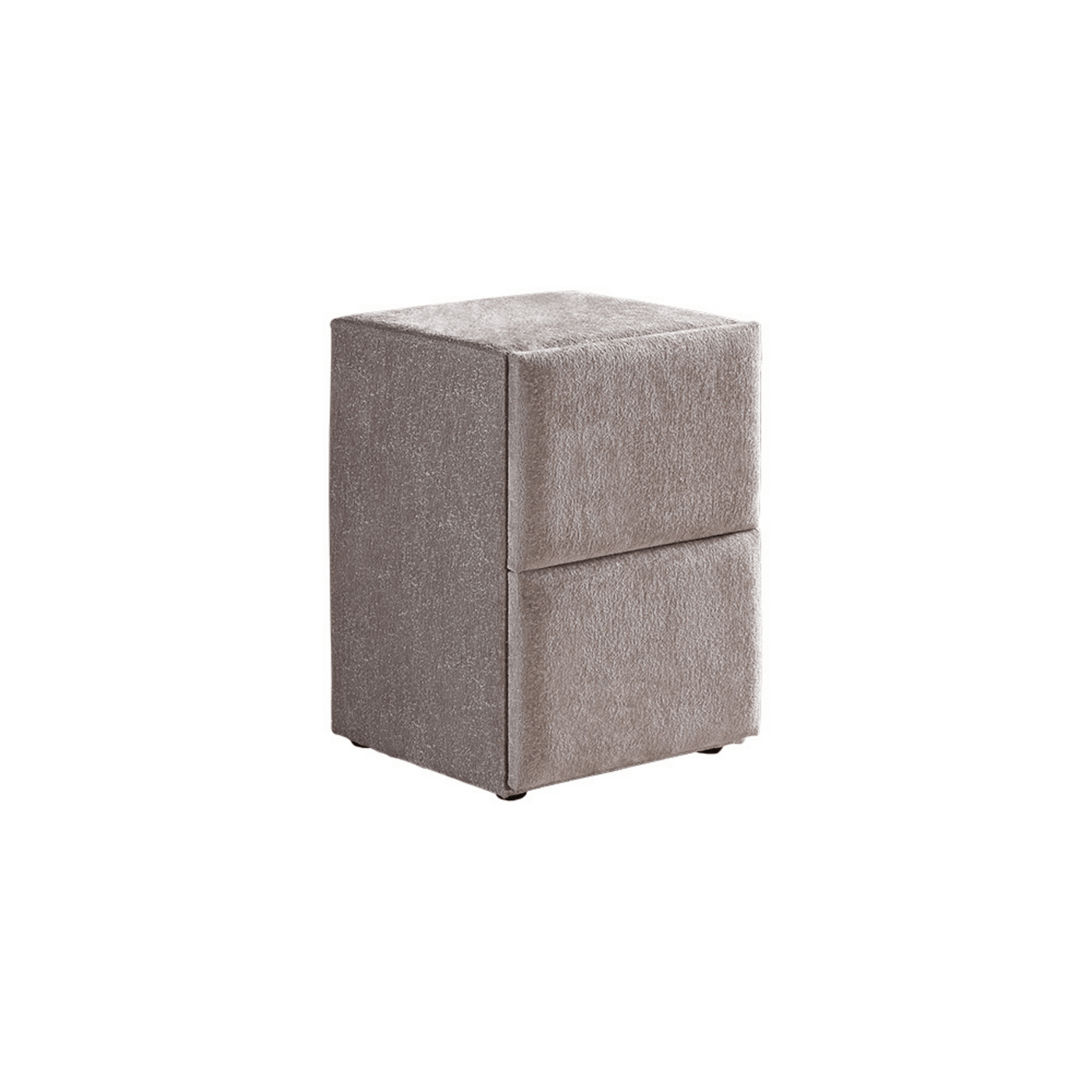 Lit Cali — Boxspring velours à tête galbée