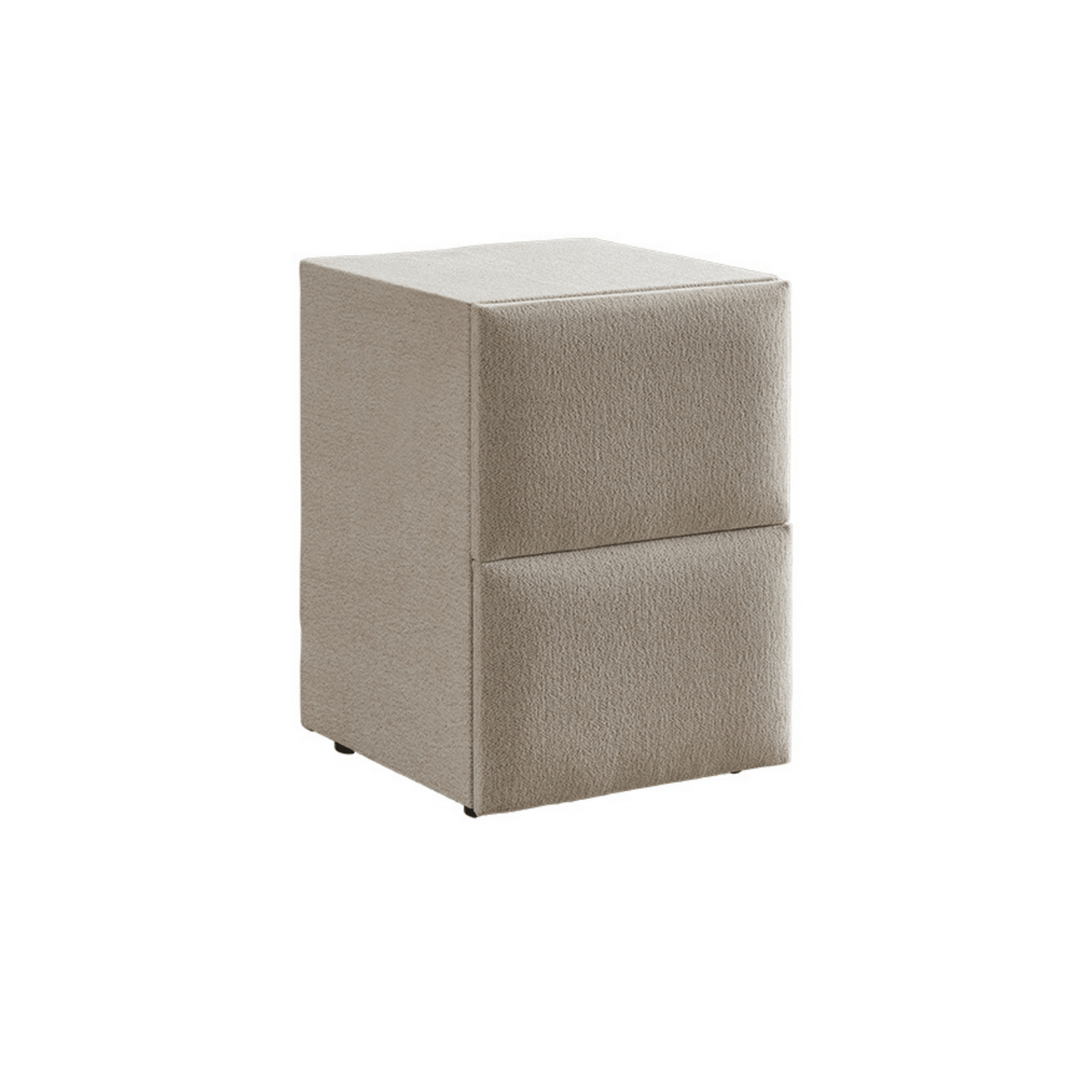 Lit Fancy — Boxspring velours à tête galbée