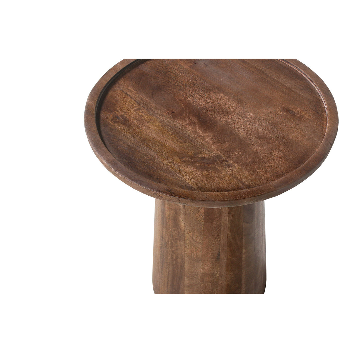 Table basse Jules — Ronde, bois de manguier