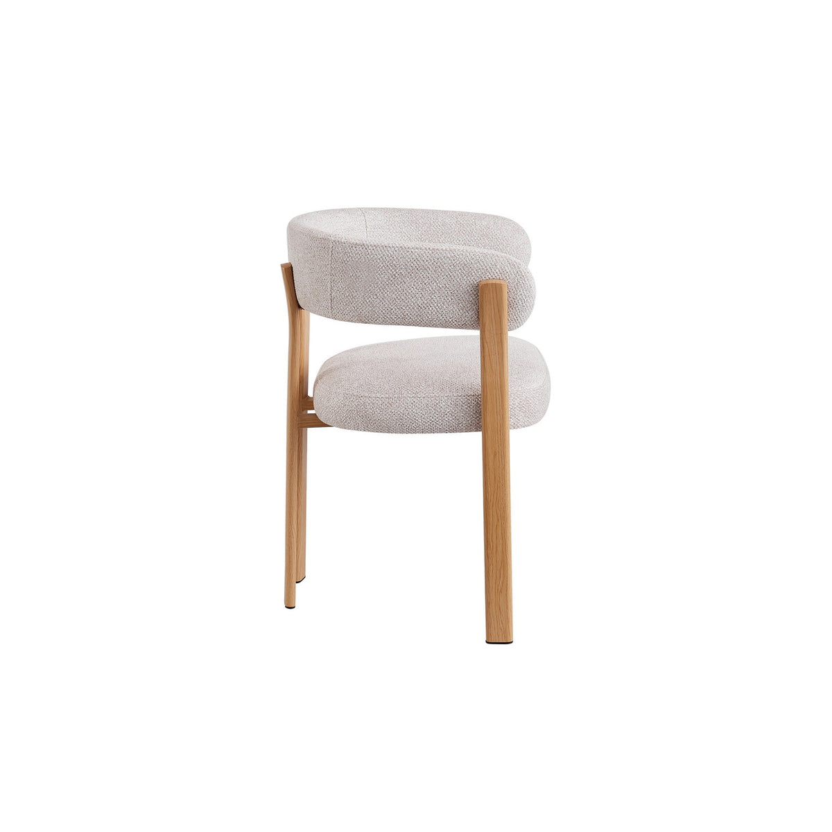 Chaise avec accoudoirs Julia — Tissu chiné