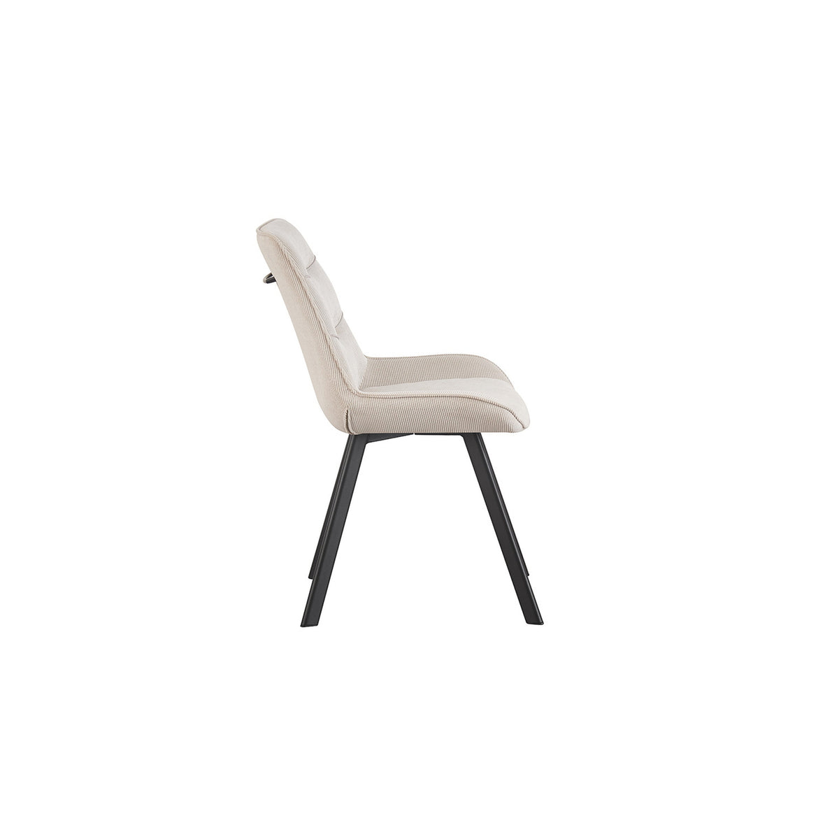Chaise Amelie — Velours côtelé sable