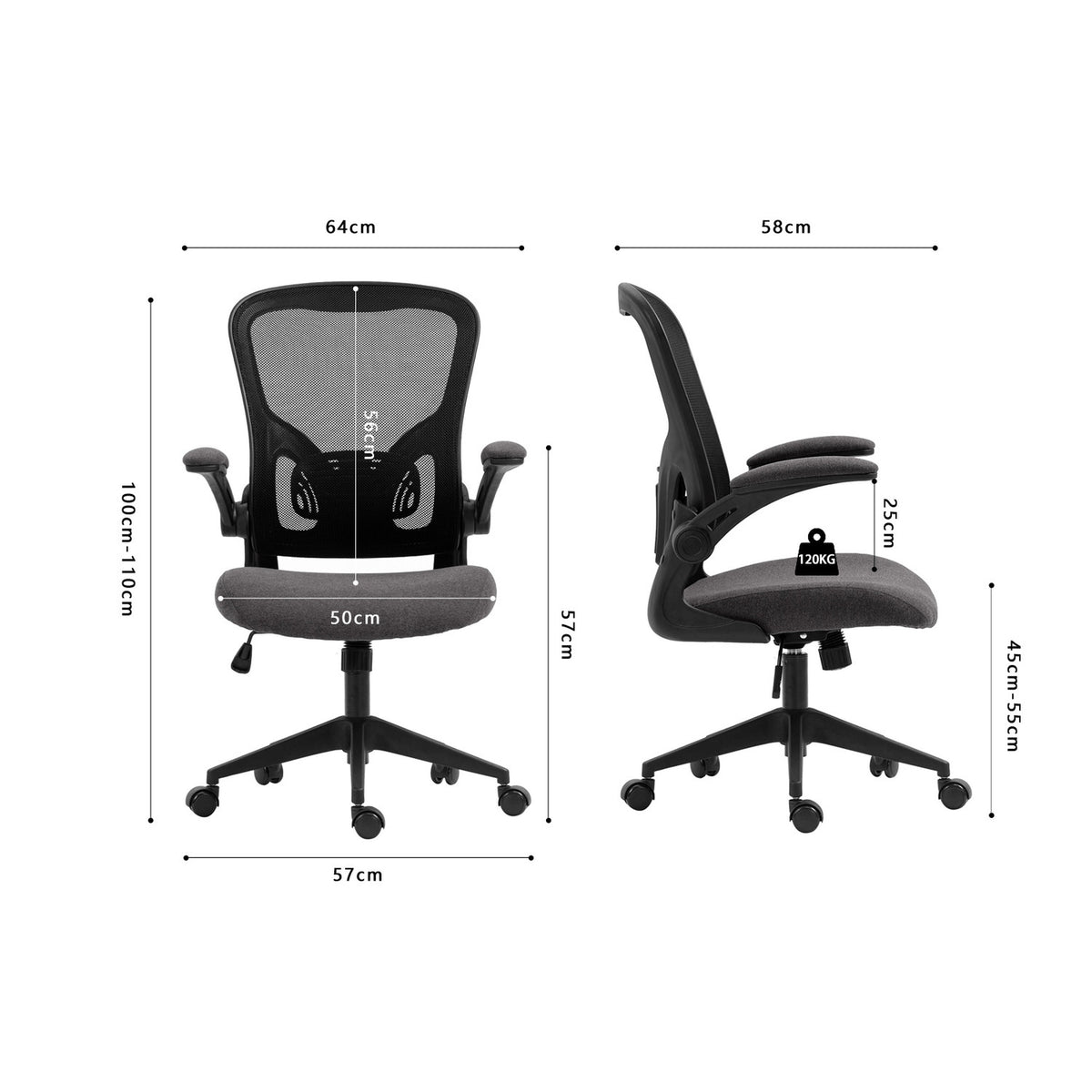Chaise de bureau Marcos — Mesh