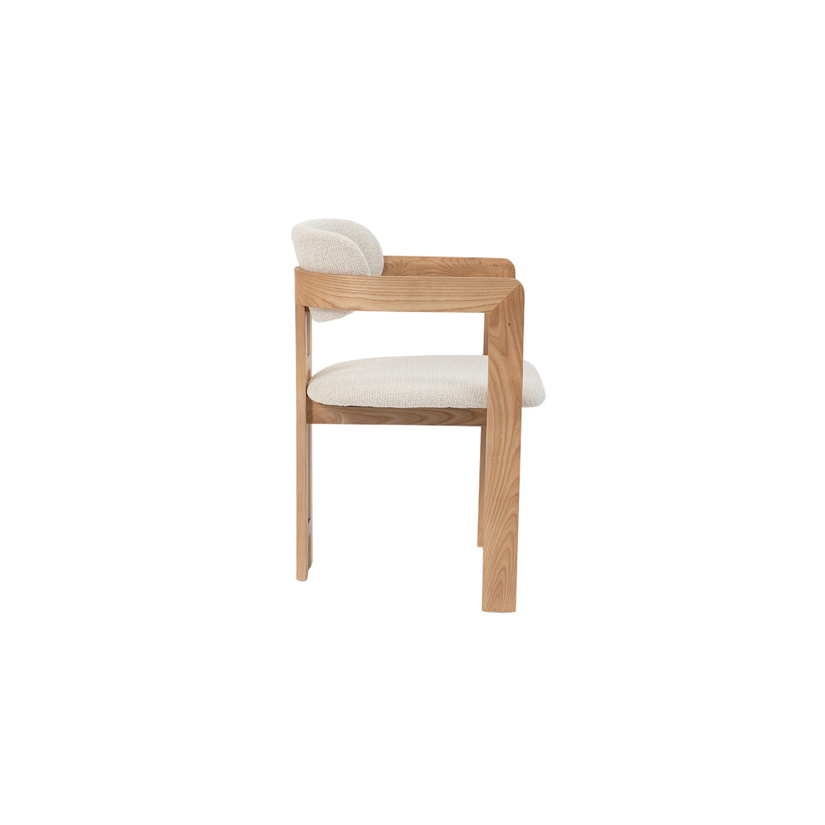 Chaise Camille — Frêne massif et tissu