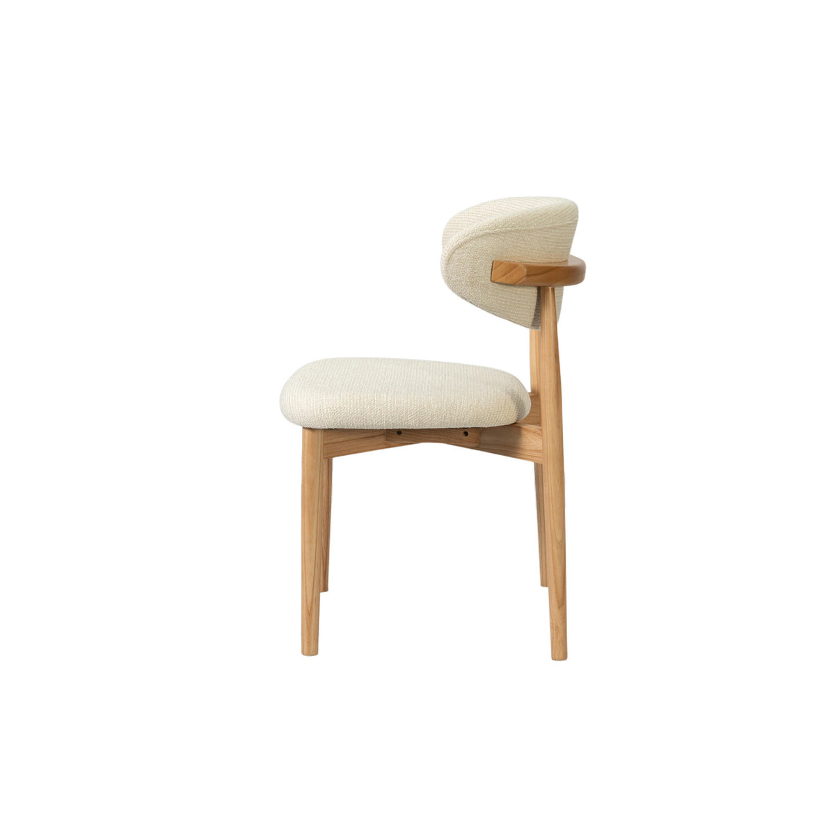 Chaise Clara — Frêne massif et tissu