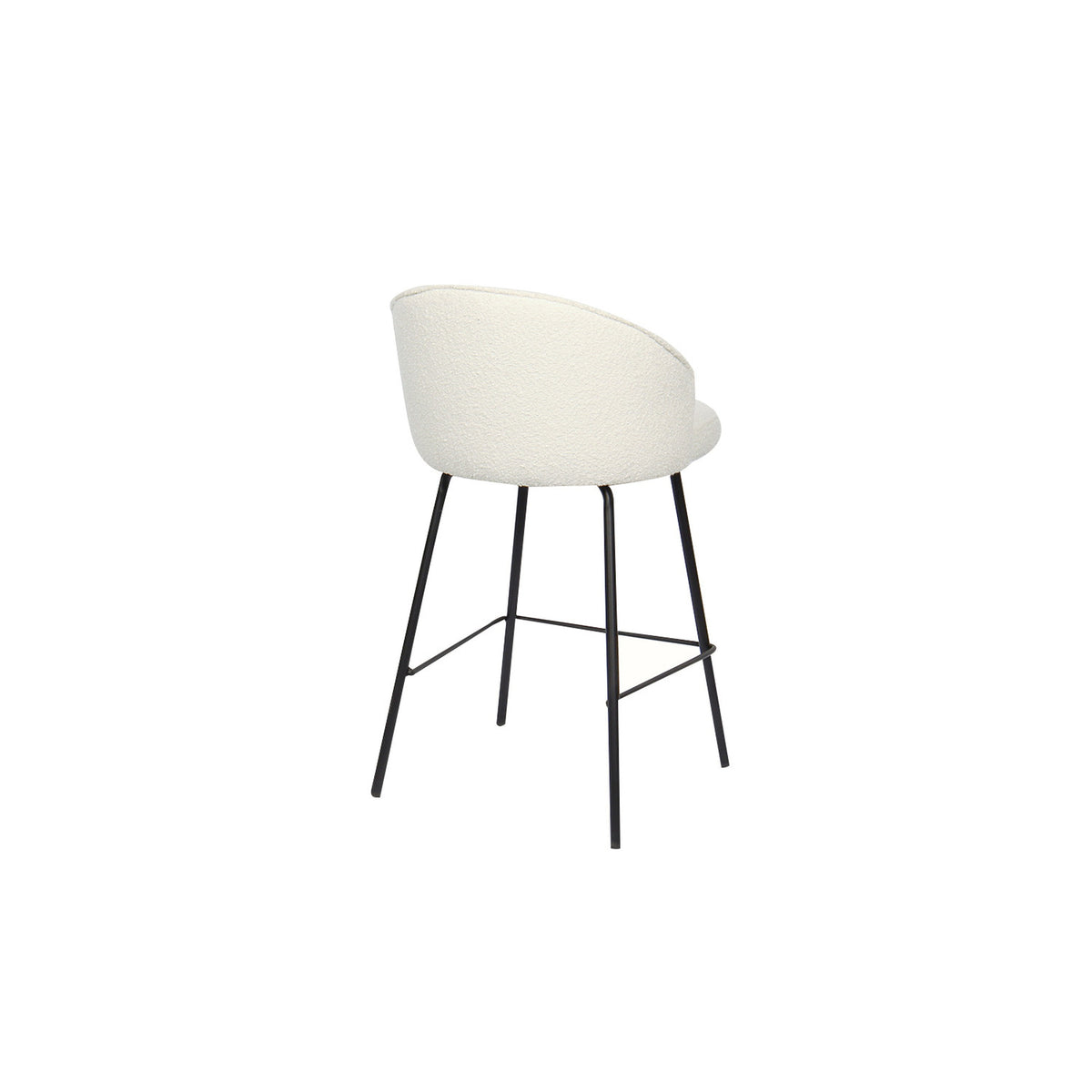 Chaise de comptoir June — Bouclé