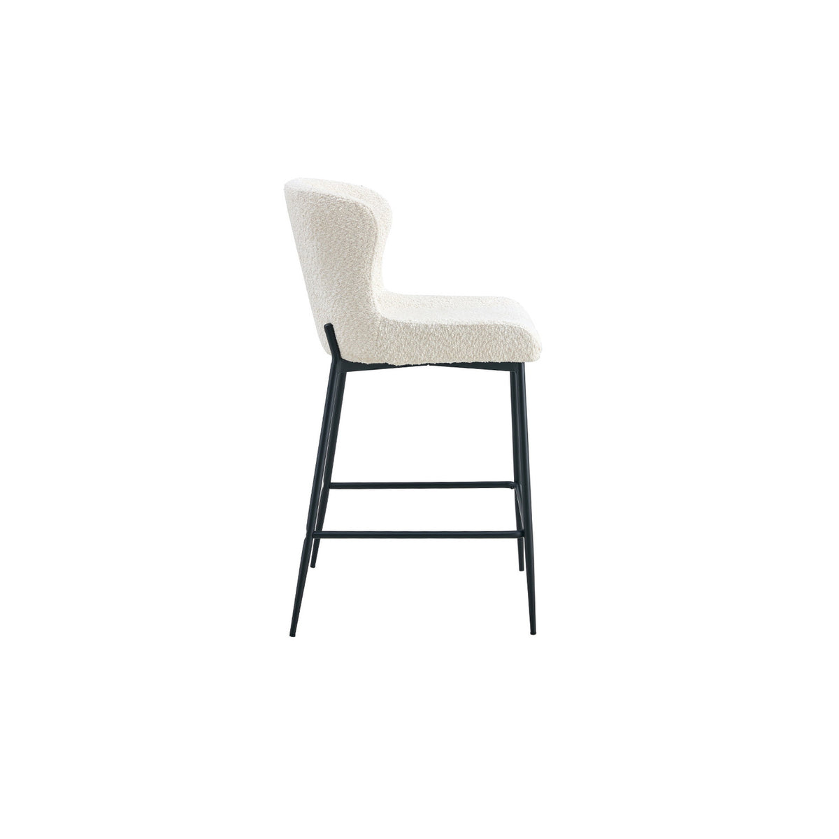 Chaise de comptoir Lisa — Bouclé