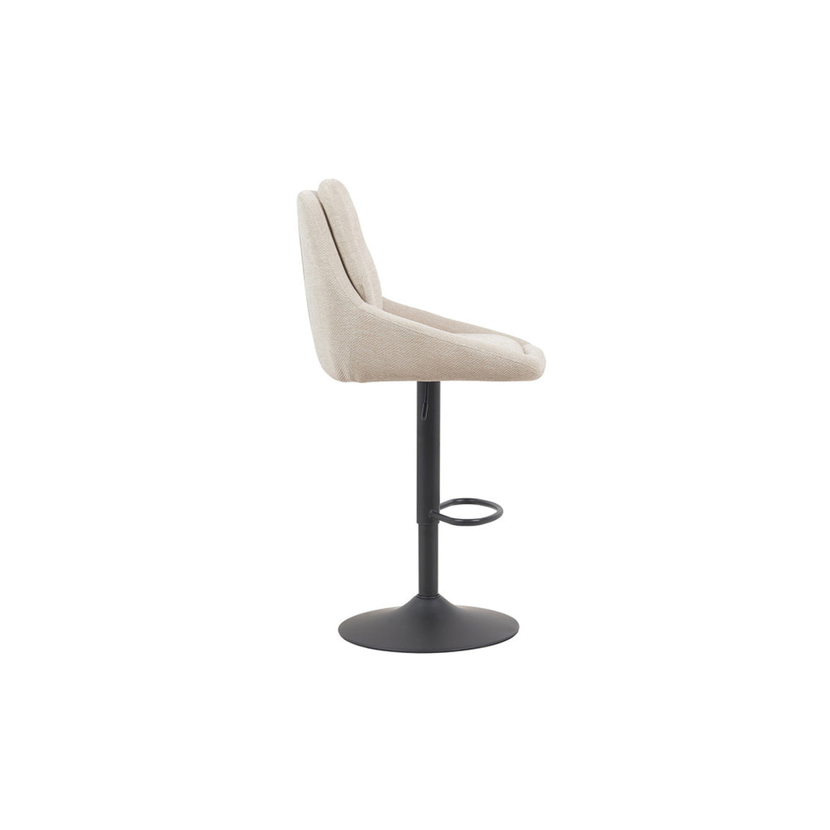Chaise de bar Sabine — Tissu, pivotante