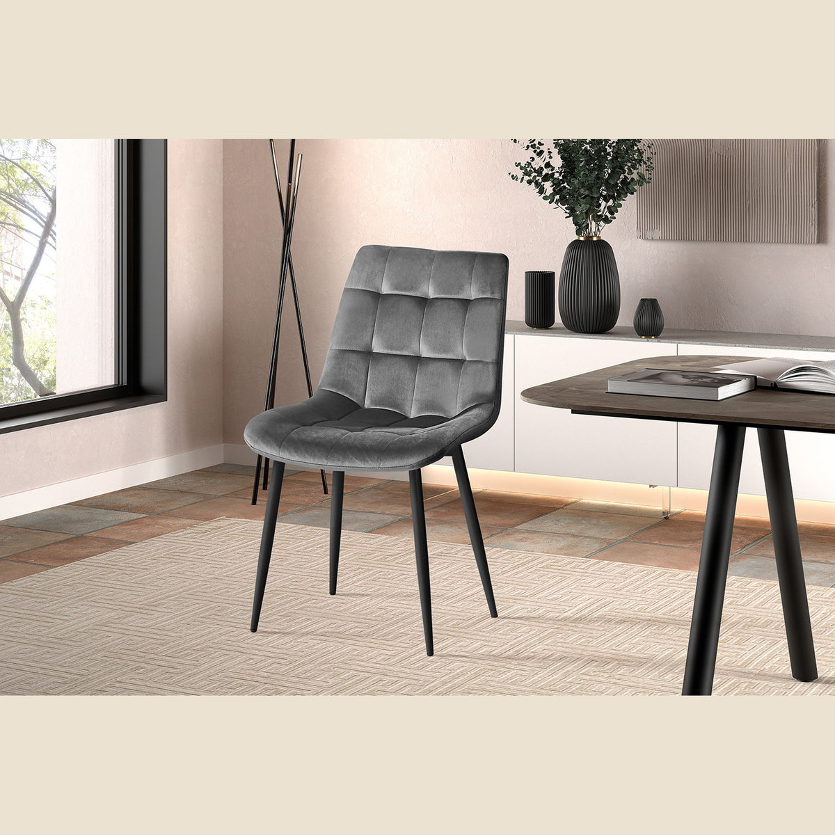 Chaise Juta — Velours
