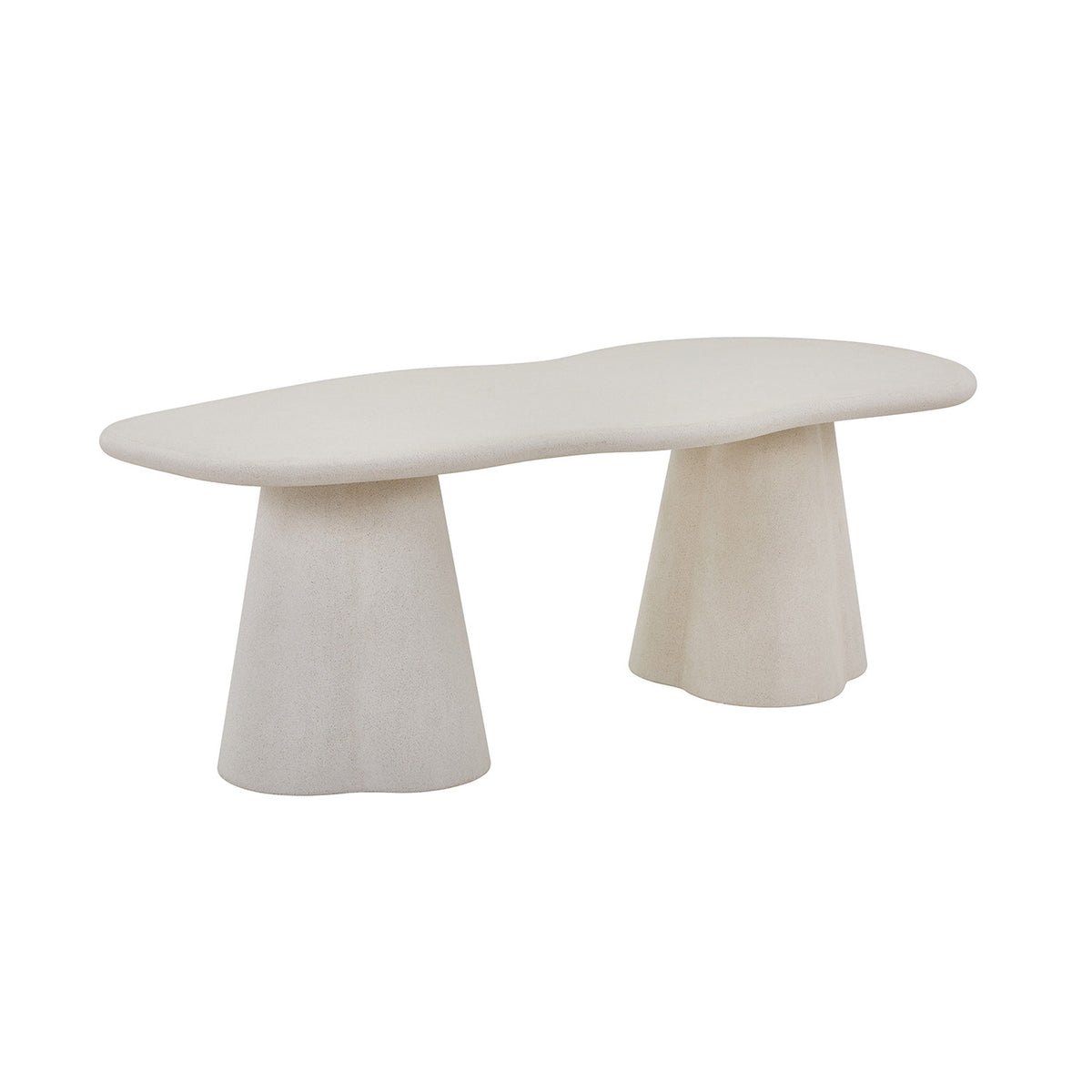 Table Faro — Effet ciment, organique ou ronde