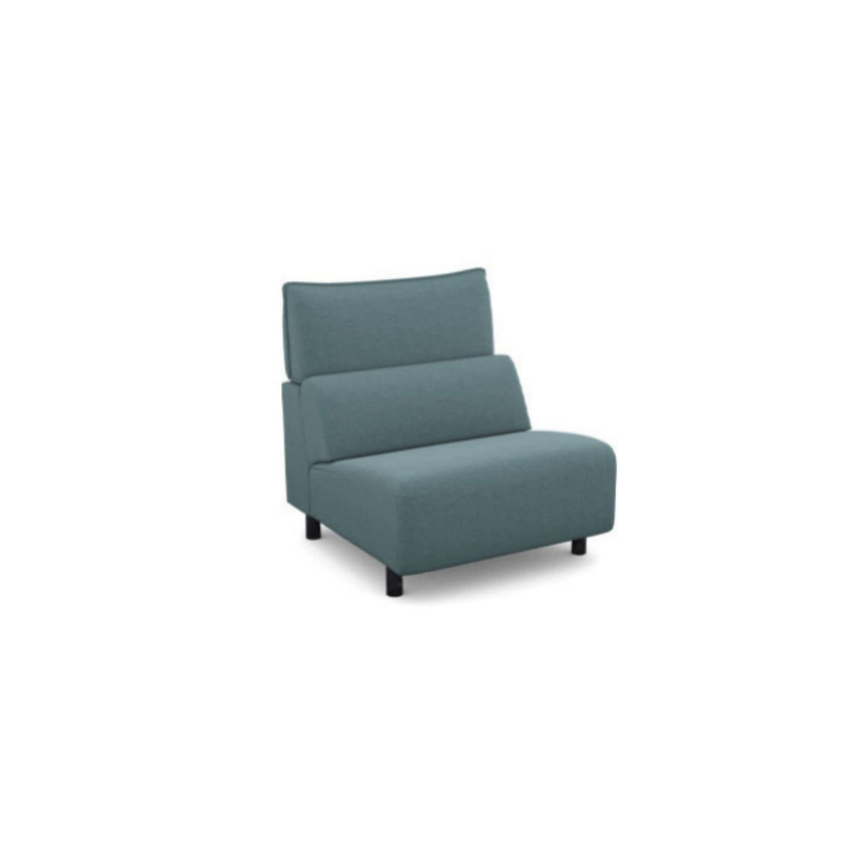 Salon d'angle modulaire Challenger — Bleu gris chiné
