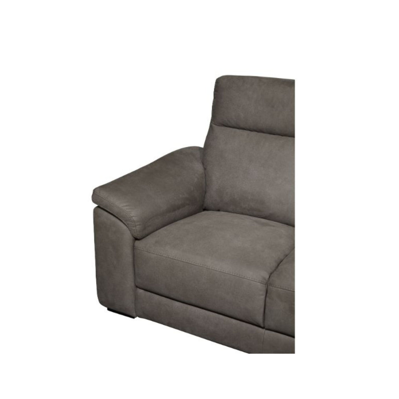 Accoudoir et appui-tête du canapé Mirabel tissu Dark Grey