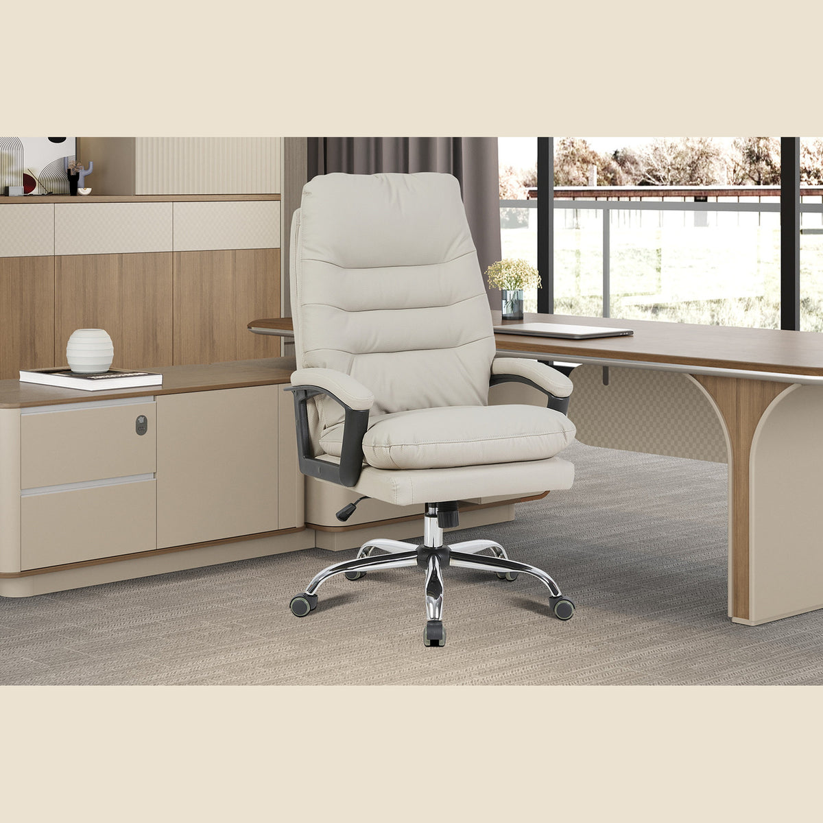 Chaise de bureau Daniel — Simili cuir