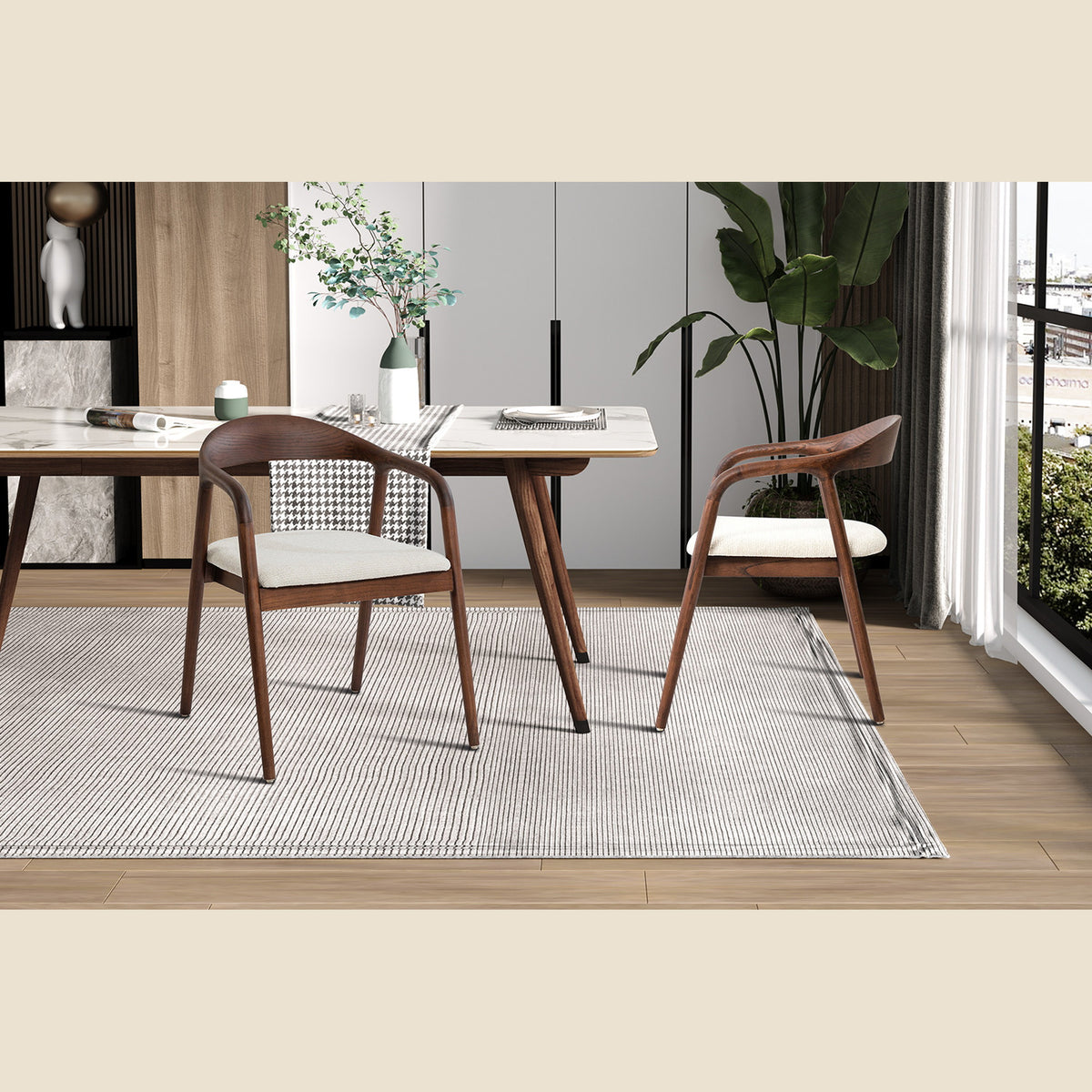Chaise Claire — Frêne massif et tissu