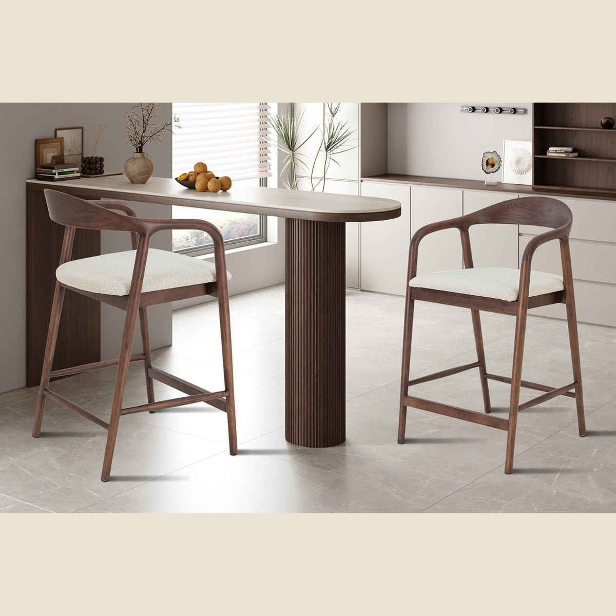 Chaise de comptoir Claire — Frêne massif