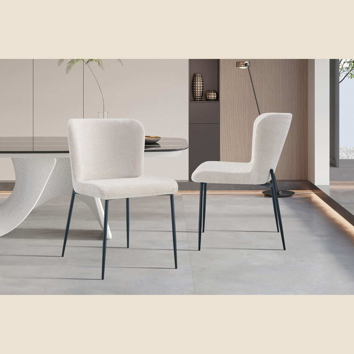 Chaise Lisa — Bouclé ou tissu