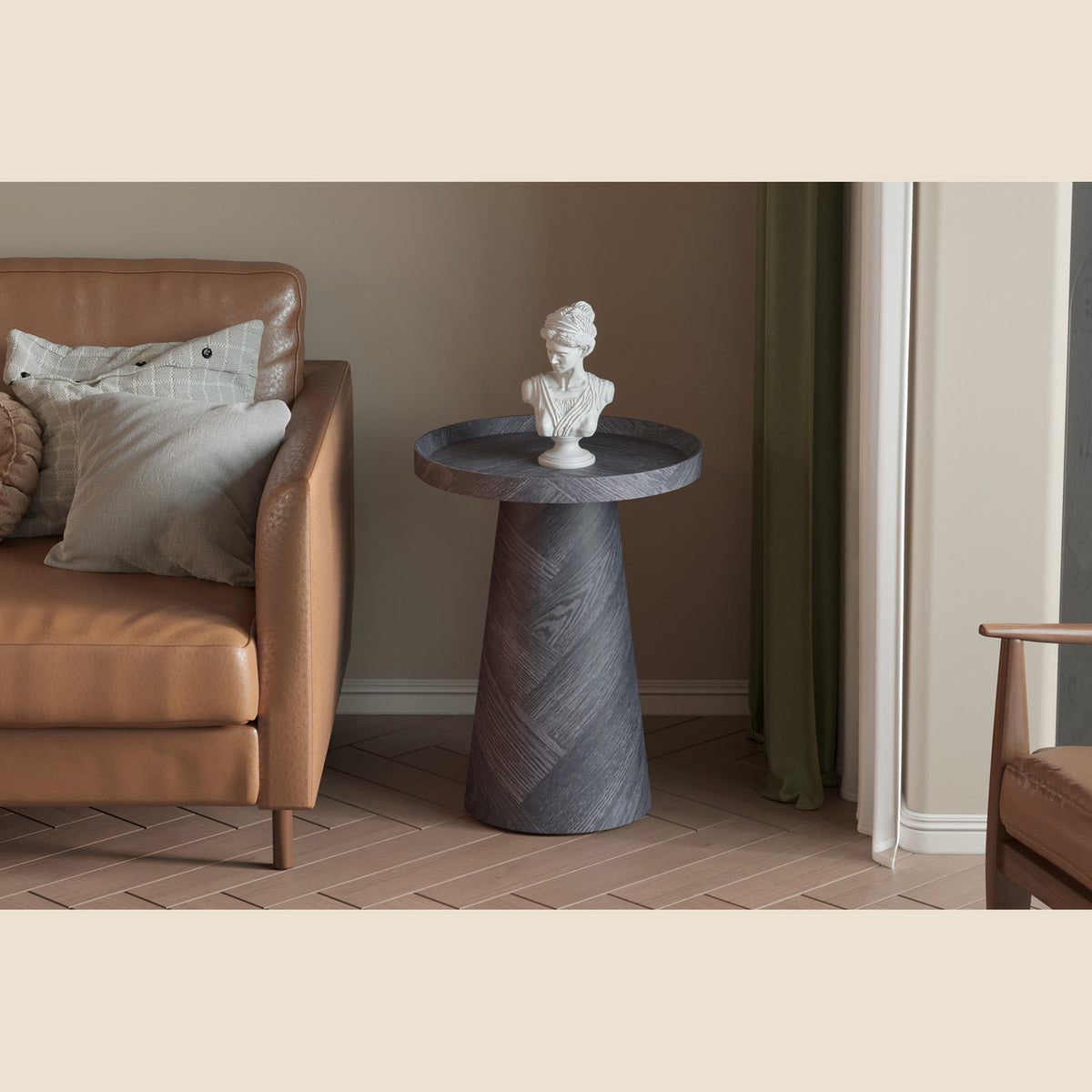 Table basse Manus — Décor gris foncé